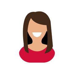 successful business woman icon vector illustration graphic design
