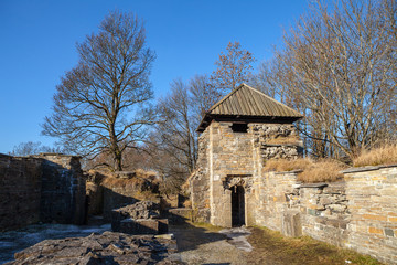 Ruins od medieval monastery (convent). Hovedoya island, Oslo, Norway