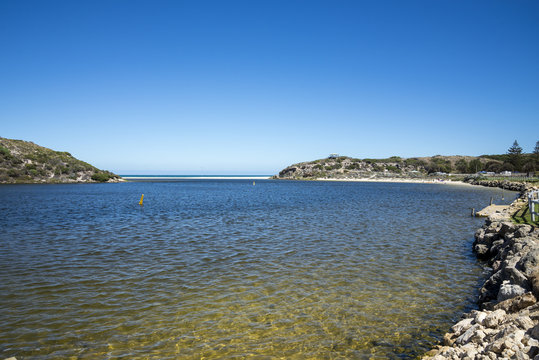 Moore river lagoon in Western Australia