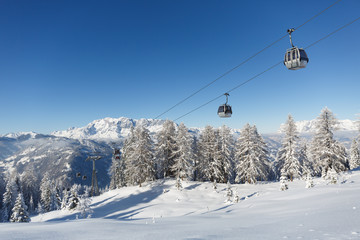 Winter landscape in Austrian Alps