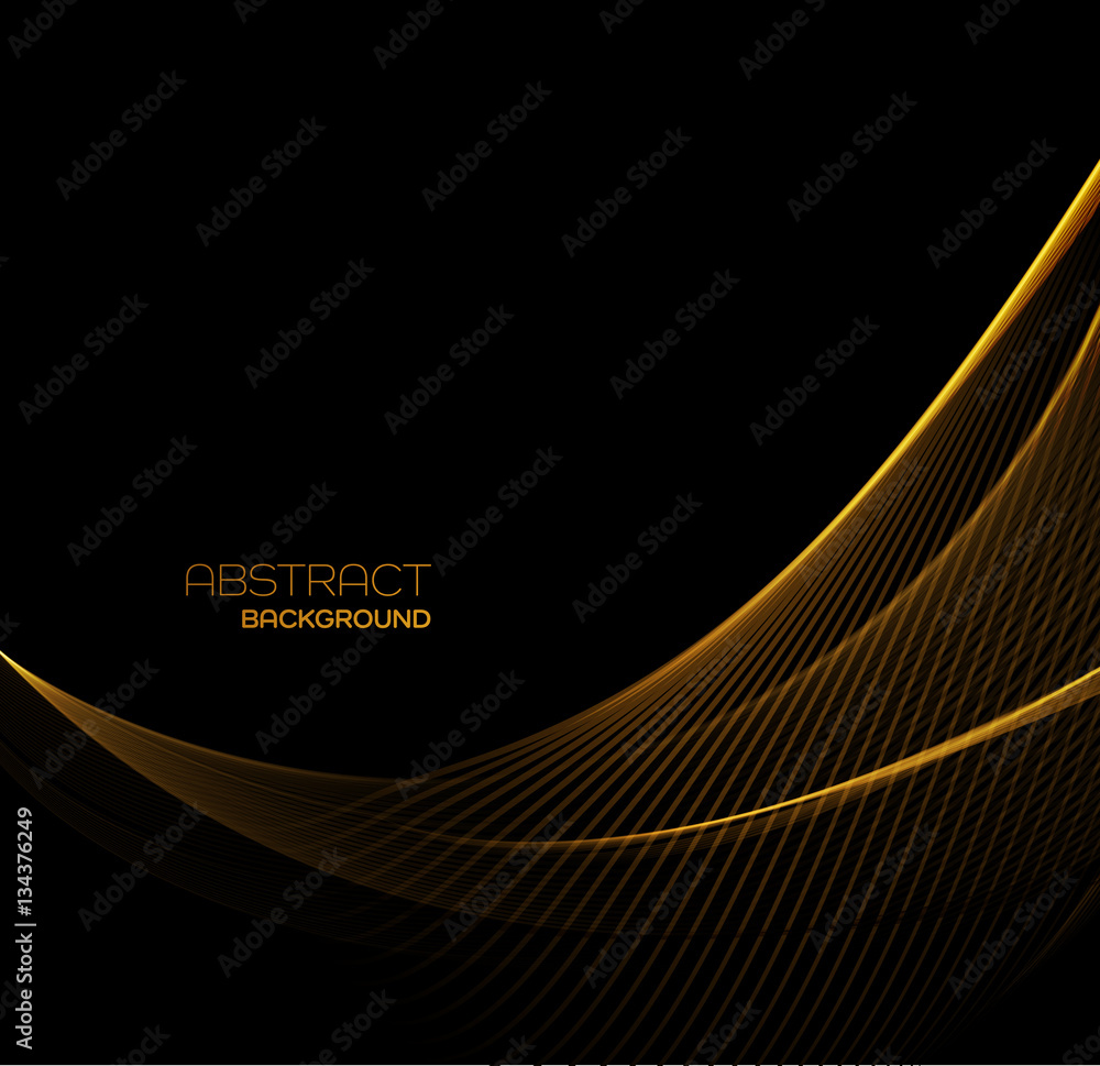 Aufkleber Abstract color wave design element