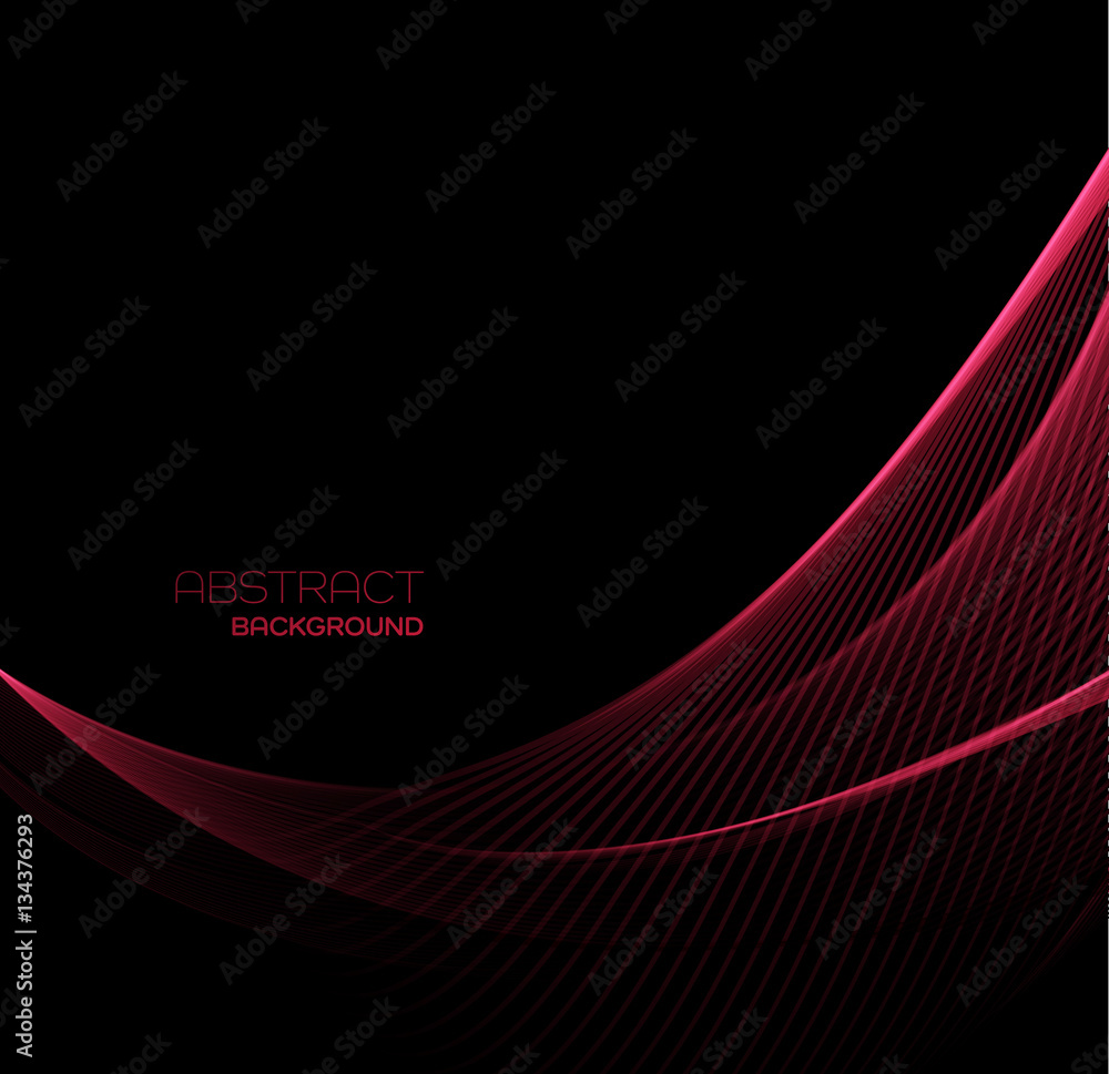 Poster Abstract color wave design element