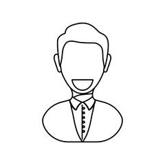 Man profile pictogram icon vector illustration graphic design