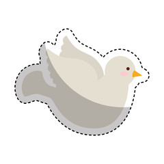 dove first communion icon vector illustration design