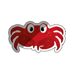 Sea crab animal icon vector illustration graphic design