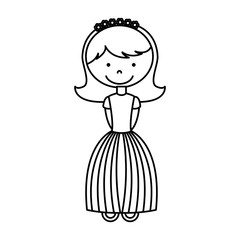 Fototapeta na wymiar first communion girl character vector illustration design