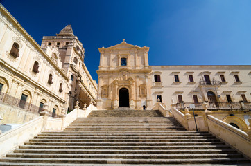 Fototapeta premium Church of Saint Francis Immaculate in the Noto, Sicily, Italy.