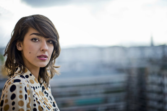 Portrait of a beautiful young woman.