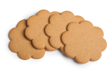 Gingerbread cookies isolated