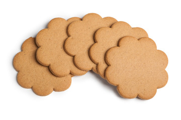 Gingerbread cookies isolated