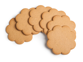 Gingerbread cookies isolated
