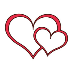heart love romantic icon vector illustration design