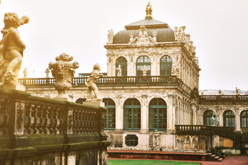 Dresden Zwinger, palace in the eastern Germany, built in Rococo style 