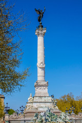 The Column of the Monument to the Girondins in Bordeaux, France