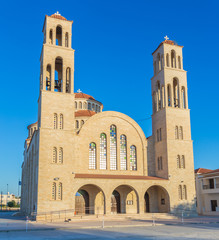 Fototapeta na wymiar Orthodox Cathedral in Paphos, Cyprus