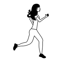 businessperson running avatar icon vector illustration design