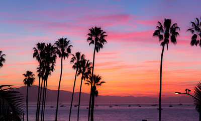 Sunrise in Santa Barbara - obrazy, fototapety, plakaty