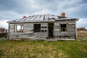 A derelict house on the Dingle Peninsula in Kerry, Ireland
