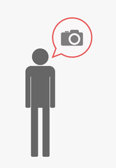 Isolated pictogram with a photo camera