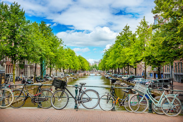 Naklejka premium Canal in Amsterdam