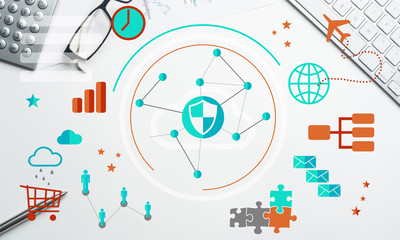 Obraz premium Wireless connection design