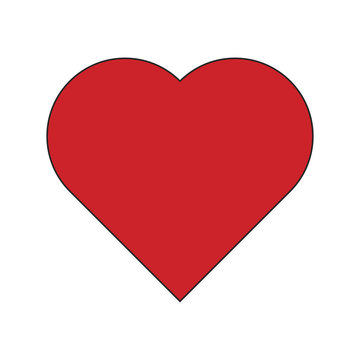 heart shape vector symbol icon design.