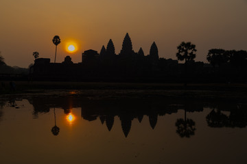 Sonnenaufgang in Angkor Wat, Kambodscha