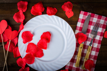 Tableware Valentine's Day