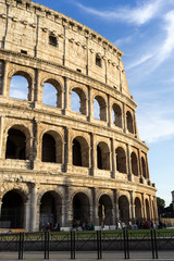 Fototapeta na wymiar Italy Rome The Colosseum at daytime