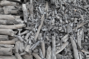 Wood for charcoal making