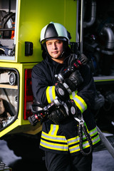 Fototapeta premium Firefighters in Training