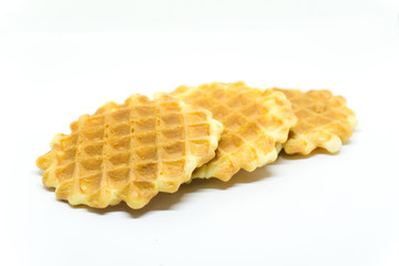 waffles isolated on white background