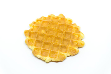waffles isolated on white background