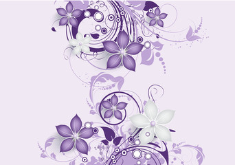 Abstract floral background for design