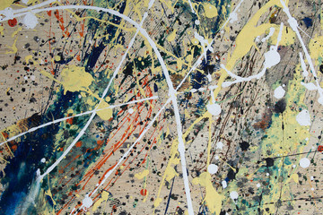 abstract painted on wood background.