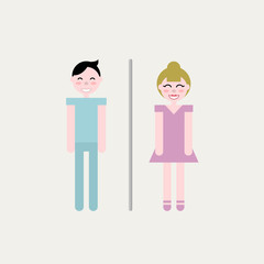 Male and female  icon