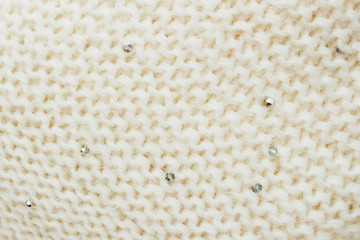 Abstract knitted background texture. Wool Soft fluffy 