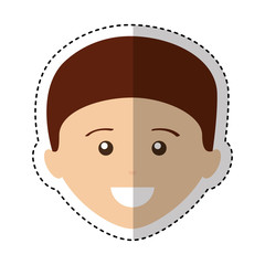 young man avatar character vector illustration design