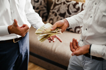friends counting money