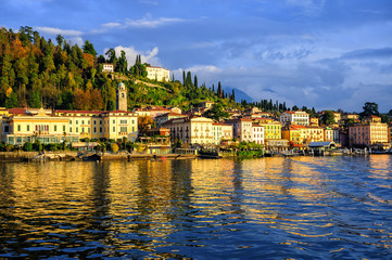 Fototapeta na wymiar Bellagio resort town on Lake Como, Lombardy, Italy