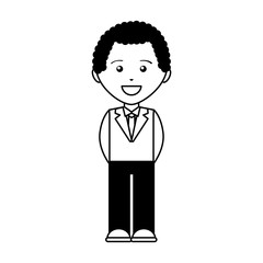 businessman character isolated icon vector illustration design