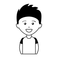 Obraz premium young man avatar character vector illustration design