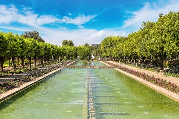 Fountains and Gardens at the Alcazar in Cordoba