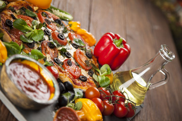 Pizza cooking ingredients