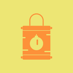 Vector illustration of Chinese new year celebration in flat style Chinese Lunar poster with new year ball toy