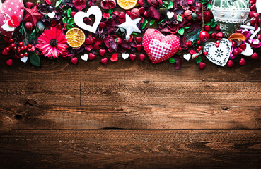 Valentine's Day Background with love themed elements