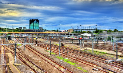 View of Flinders Street railway station in Melbourne, Australia © Leonid Andronov
