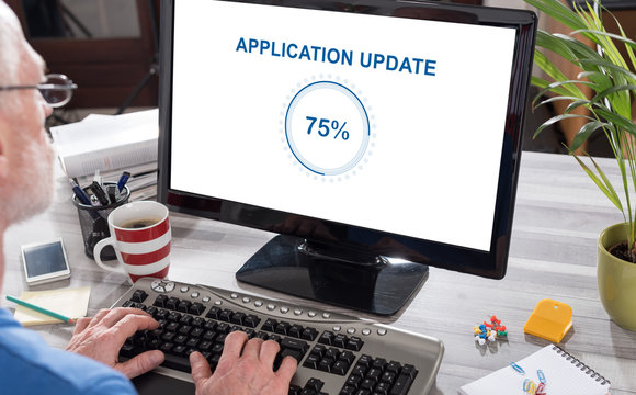 Application update concept on a computer