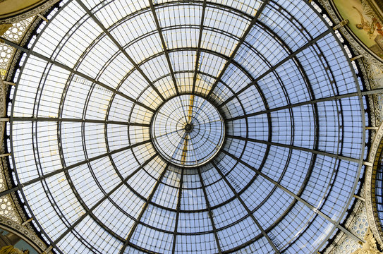 Particolare della Galleria Vittorio Emanuele II a Milano