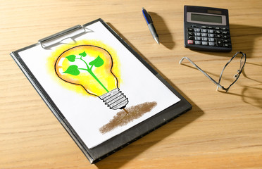 Ideas concept on a desk